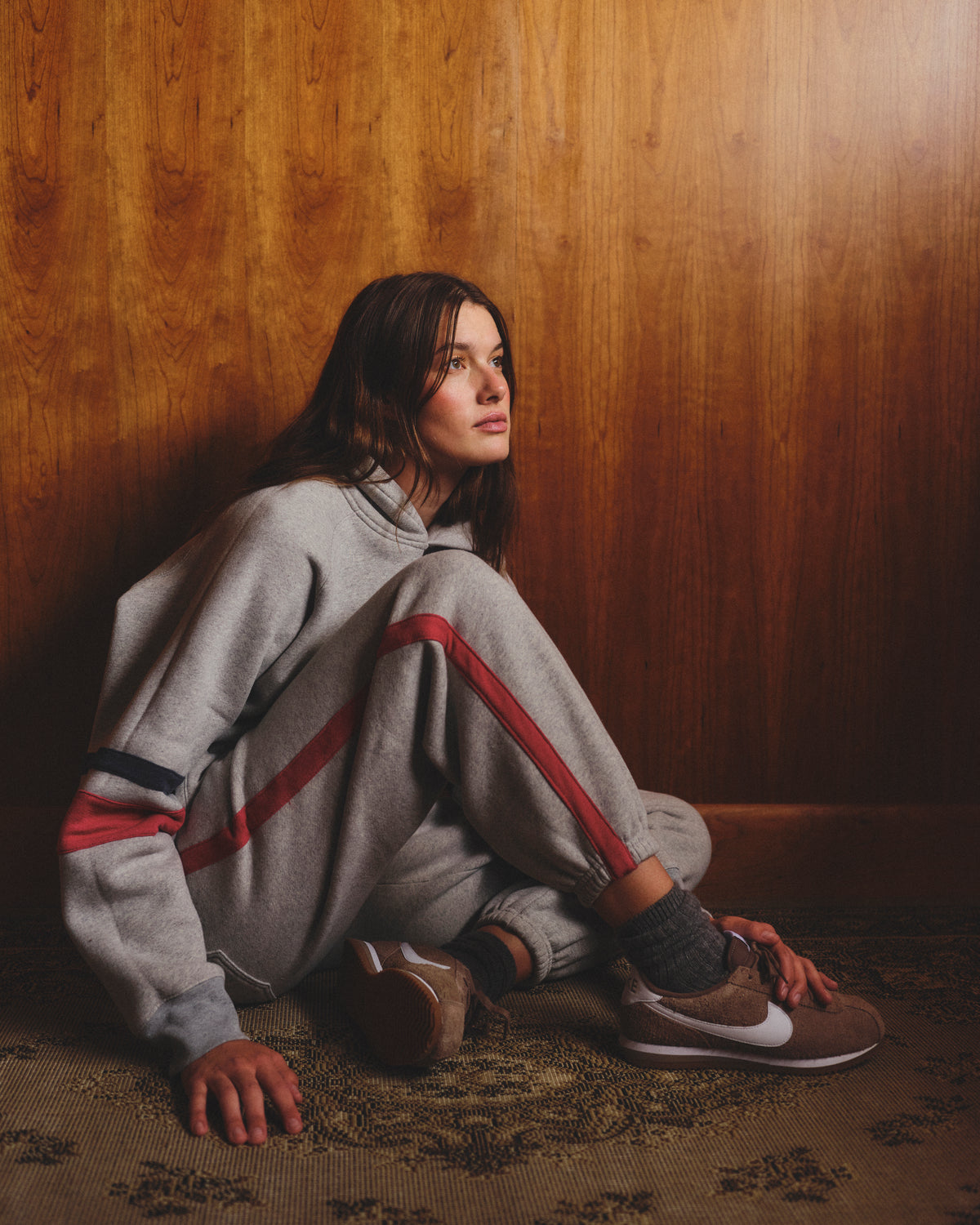 Sundry Academy Trouser Sweatpant in Heather Grey