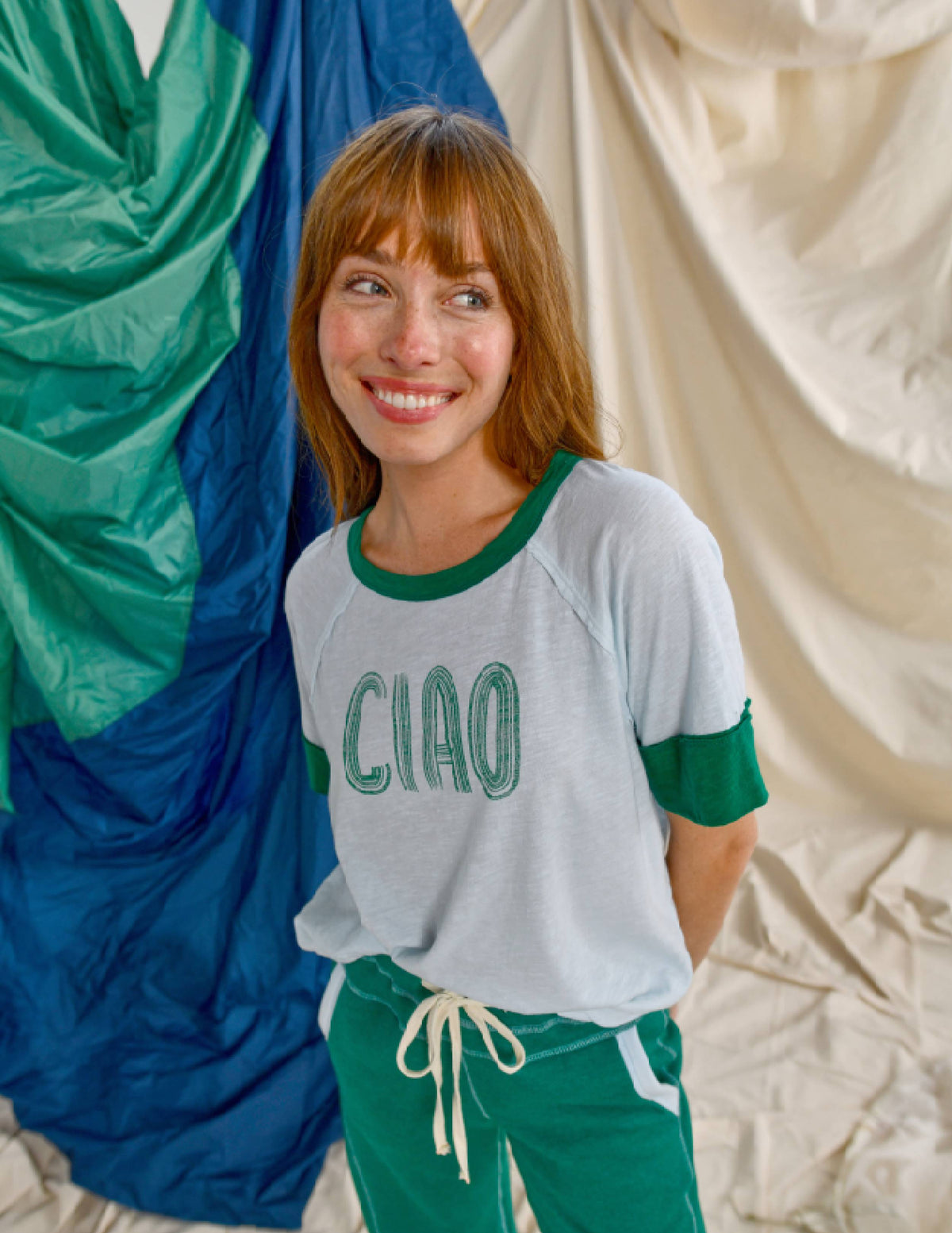 Sundry Seamed Pant in Spring Green