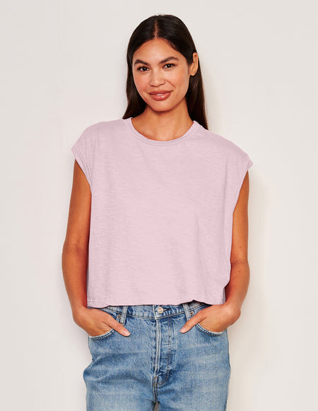 Sundry Muscle Tank in Ballerina Pink