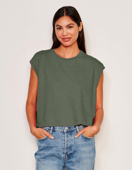 Sundry Muscle Tank in Signature Green