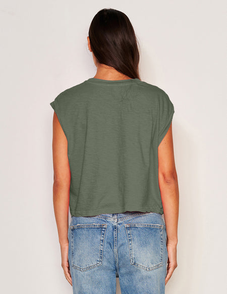 Sundry Muscle Tank in Signature Green