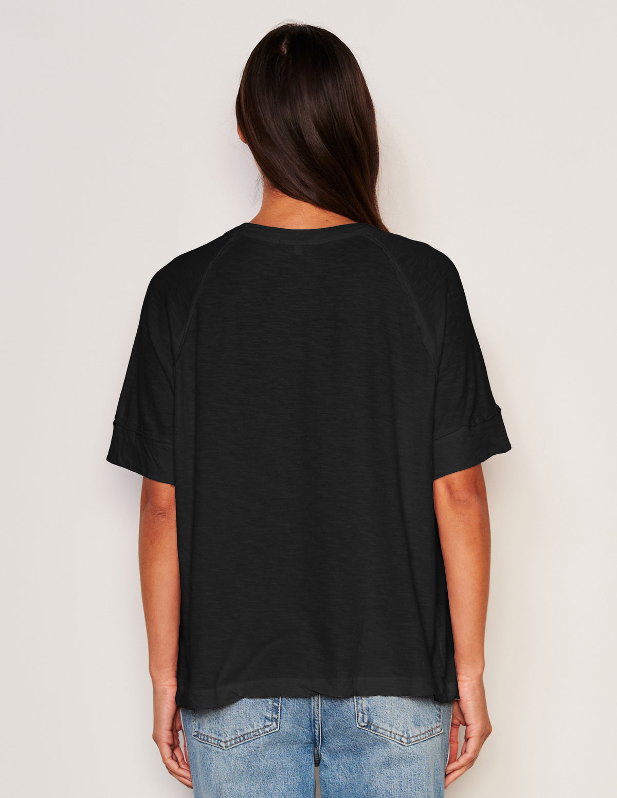 Sundry Boyfriend Tee in Black