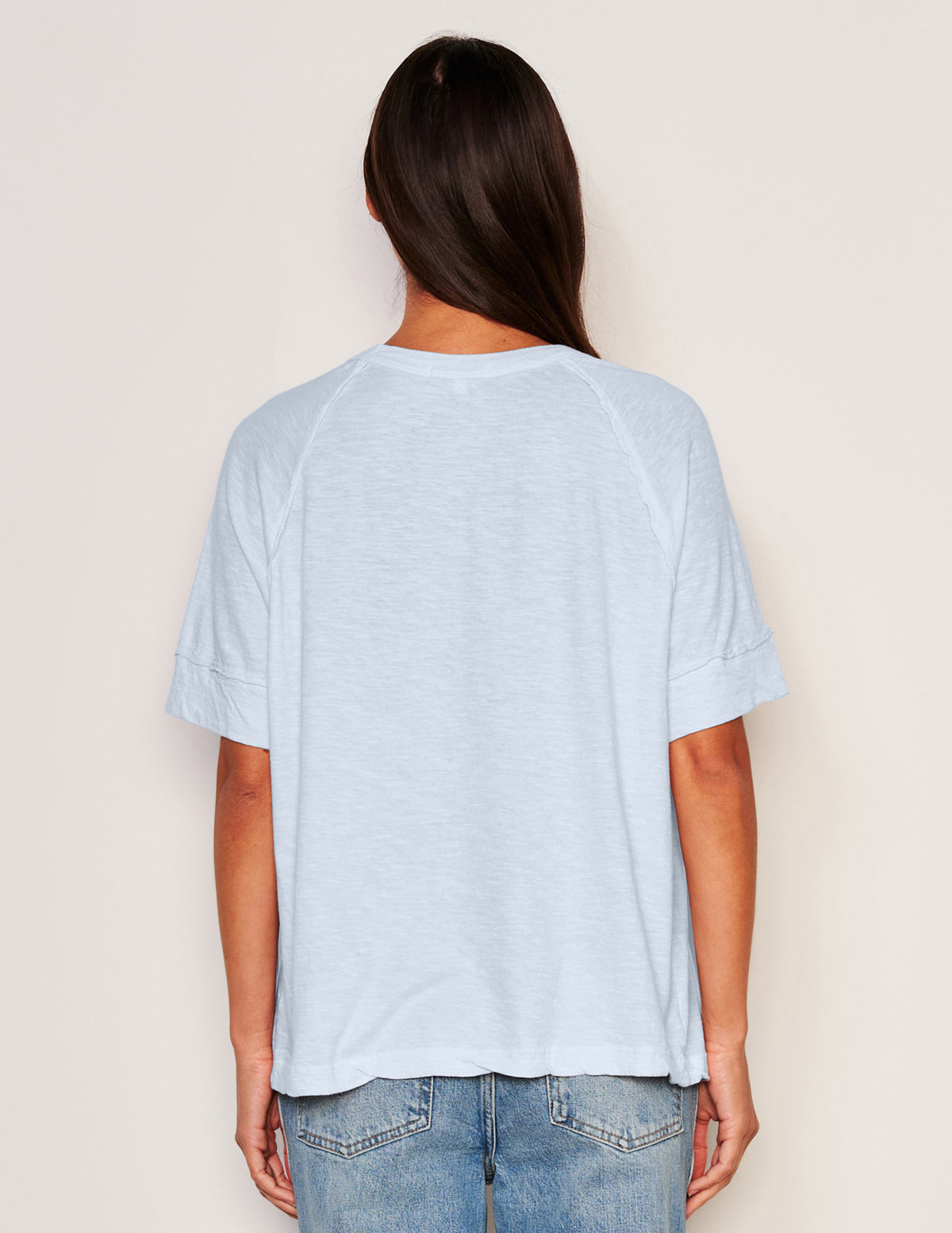 Sundry Boyfriend Tee in Blue Wash
