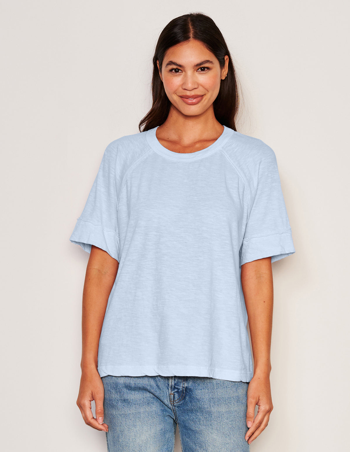 Sundry Boyfriend Tee in Chambray