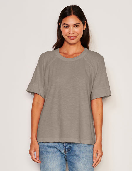 Sundry Boyfriend Tee in Fern