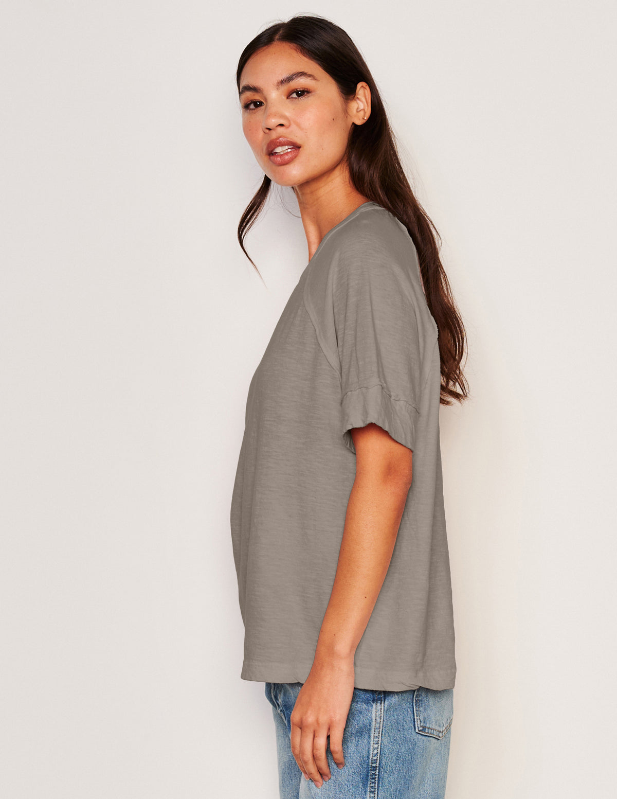 Sundry Boyfriend Tee in Fern