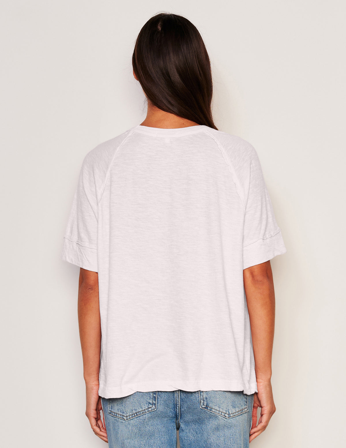 Sundry Boyfriend Tee in Optic White