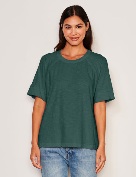 Sundry Boyfriend Tee in Rainforest
