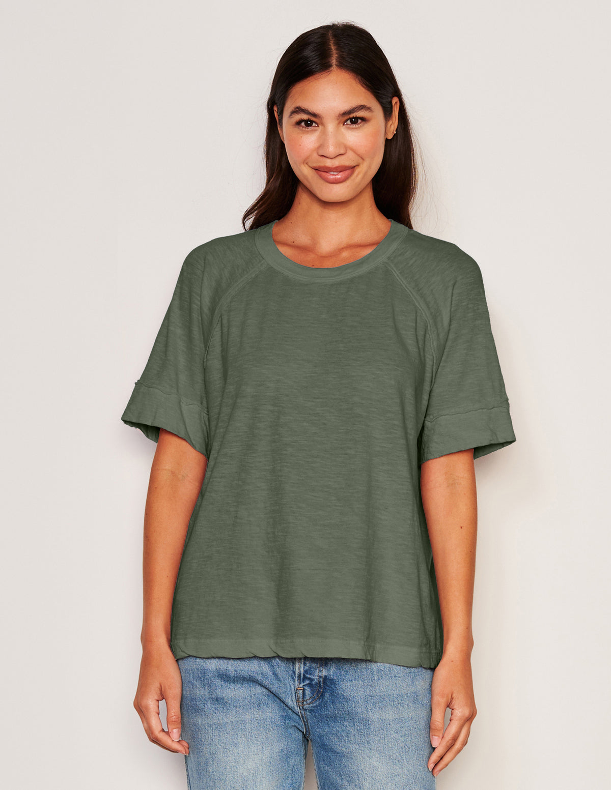 Sundry Boyfriend Tee in Signature Green