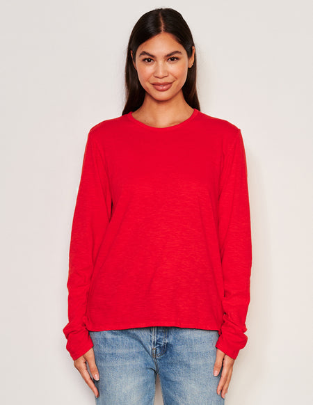 Sundry Long Sleeve Crew-3/4 front