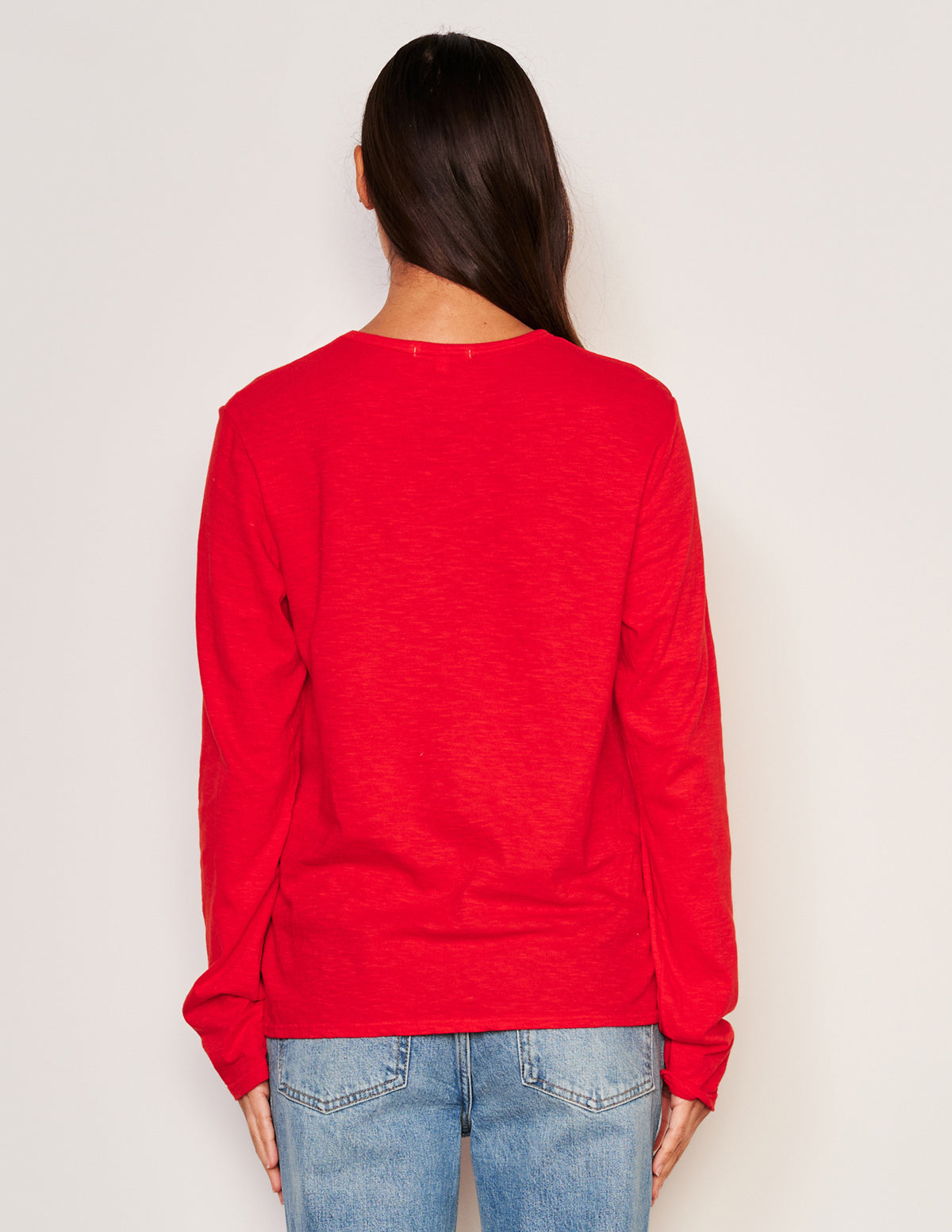 Sundry Long Sleeve Crew-back view
