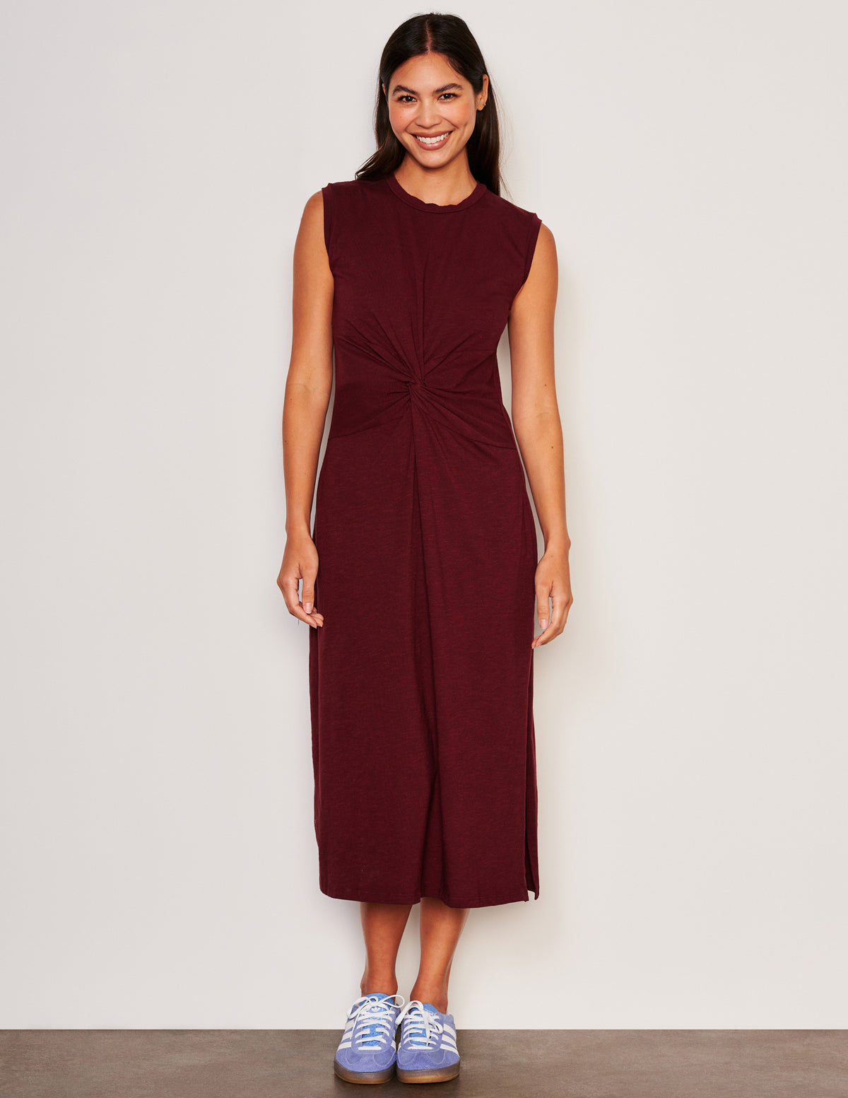 Sundry Midi Twist Sleeveless Dress-full view