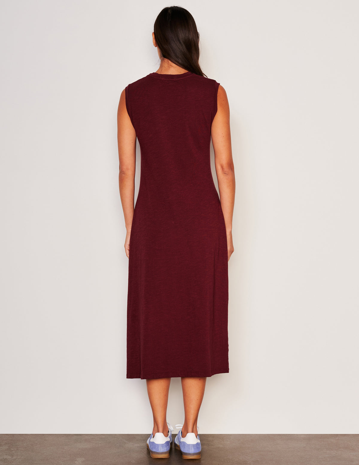 Sundry Midi Twist Sleeveless Dress-back