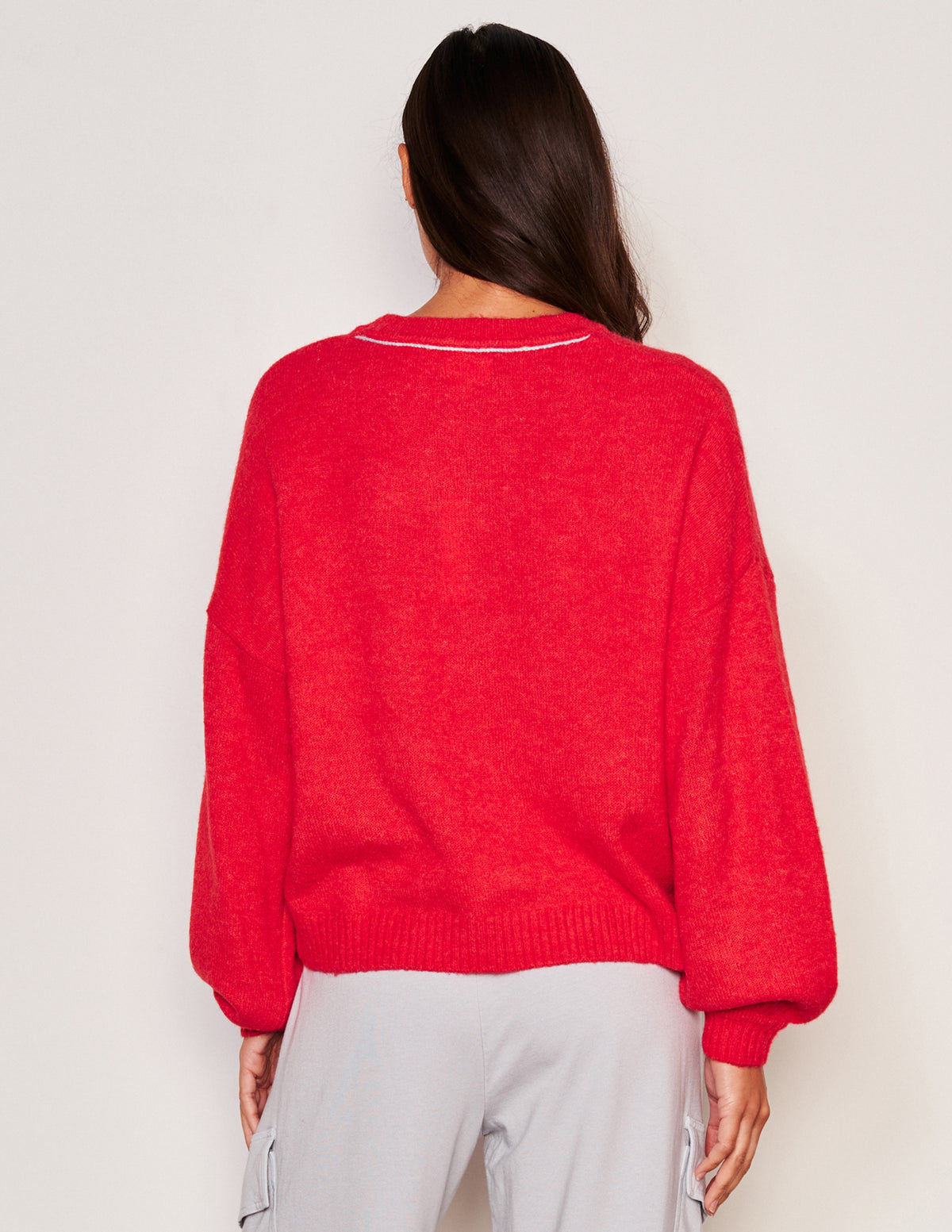 Sundry Merci Crew Neck Sweater-back view