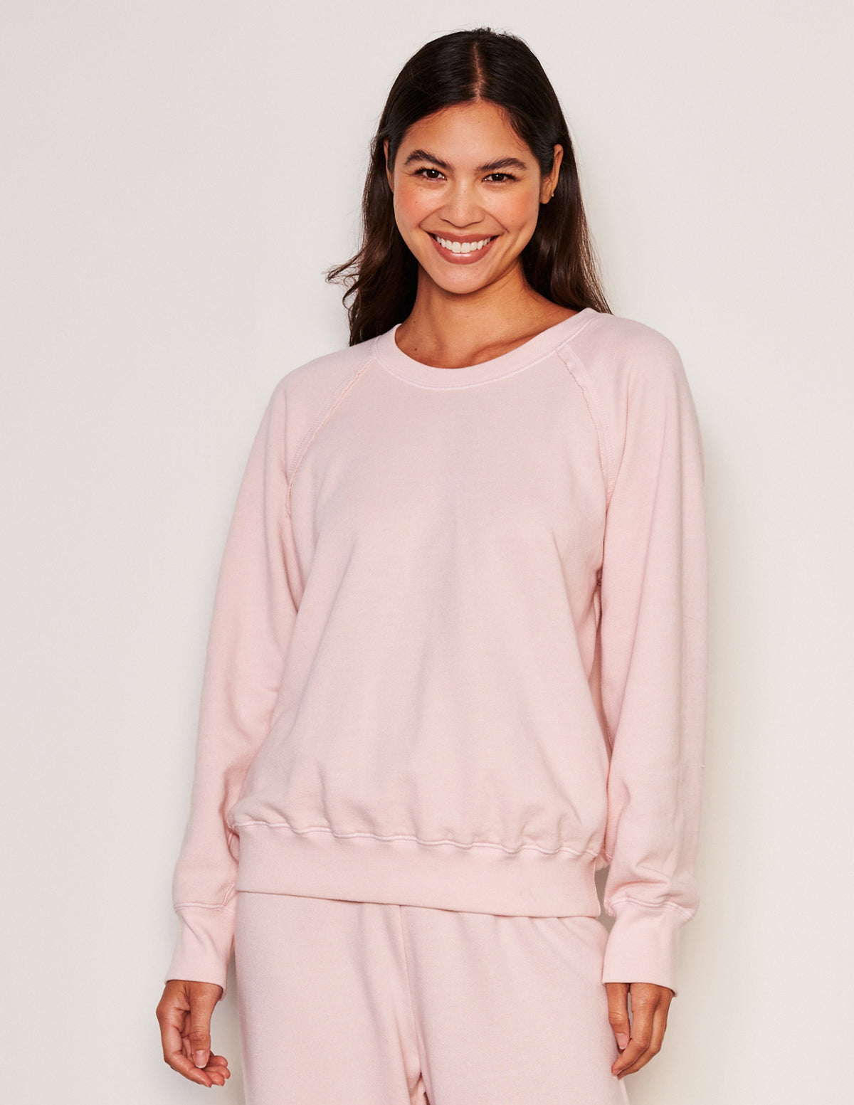 Sundry Raglan Sweatshirt-3/4 front