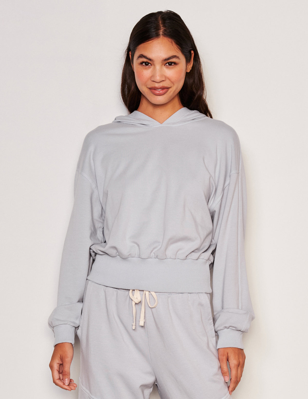 Sundry Lounge Banded Hoodie -3/4 front
