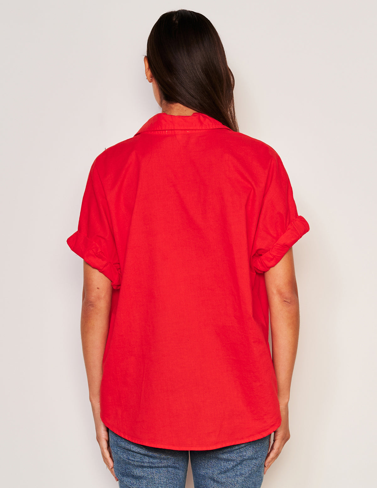 Sundry Roll Short Sleeve Shirt-back