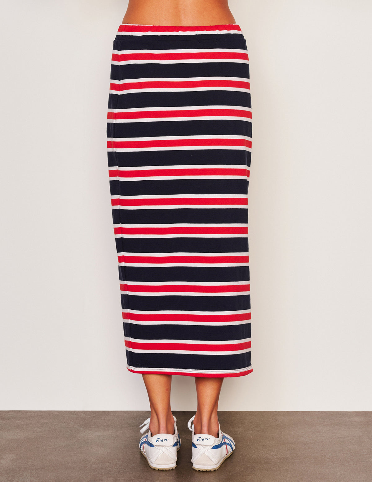 Sundry Midi Side Slit Skirt-back view