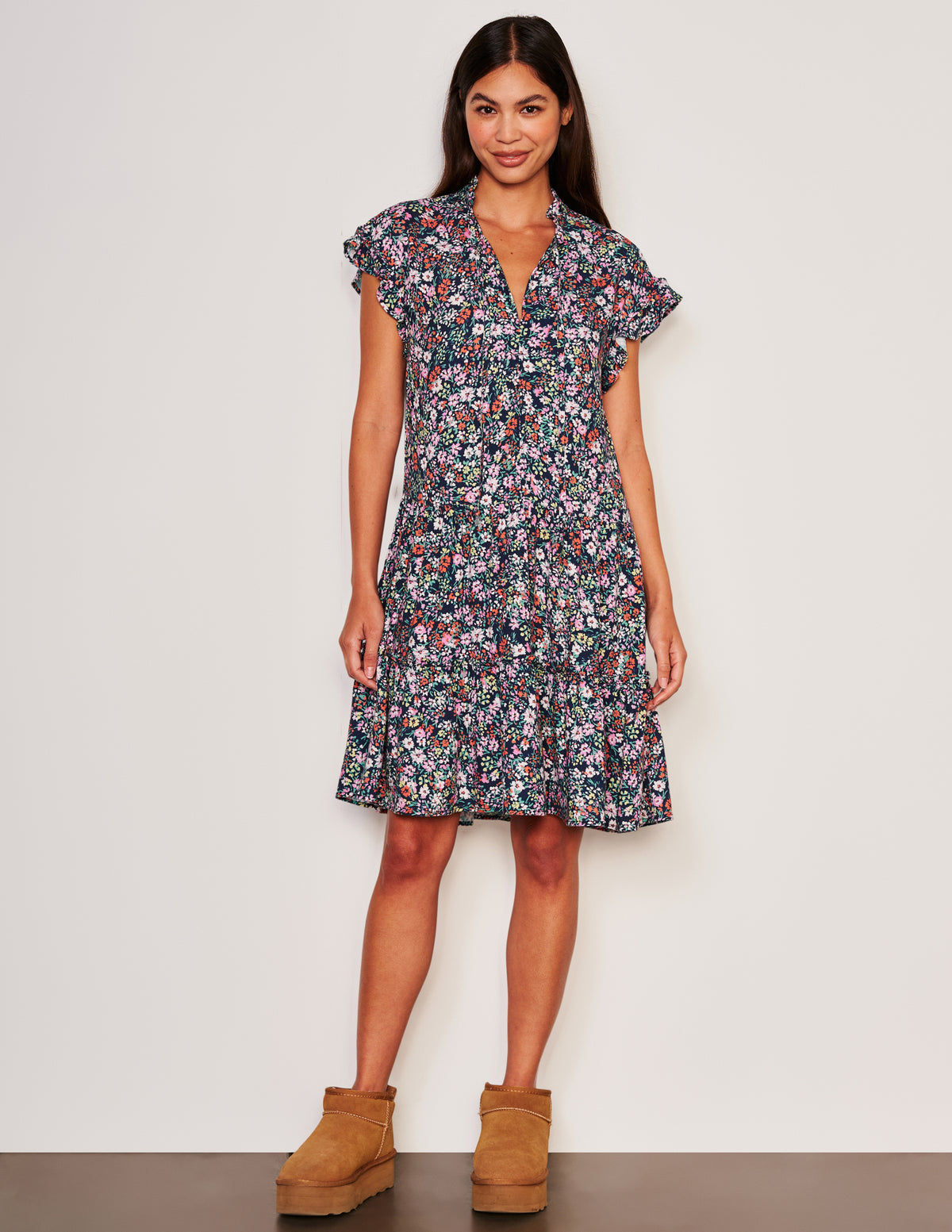 Sundry Mini Field Dress-full front view