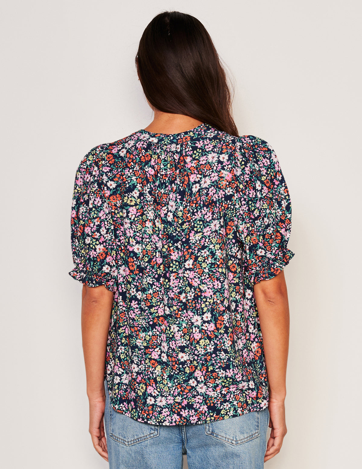 Sundry Femme Henley Shirt &amp; Femme Skirt Set in Deep Navy