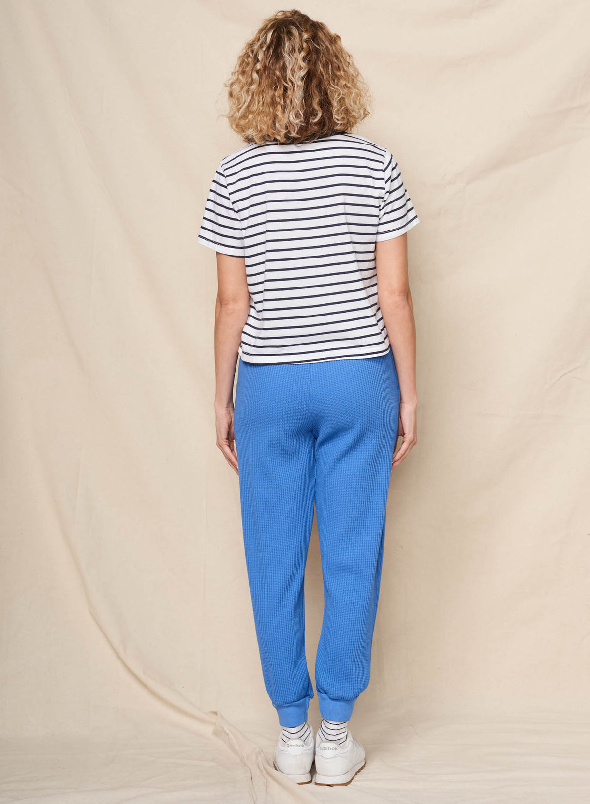 Sundry Love Ringer Boxy Crew Tee in Optic White