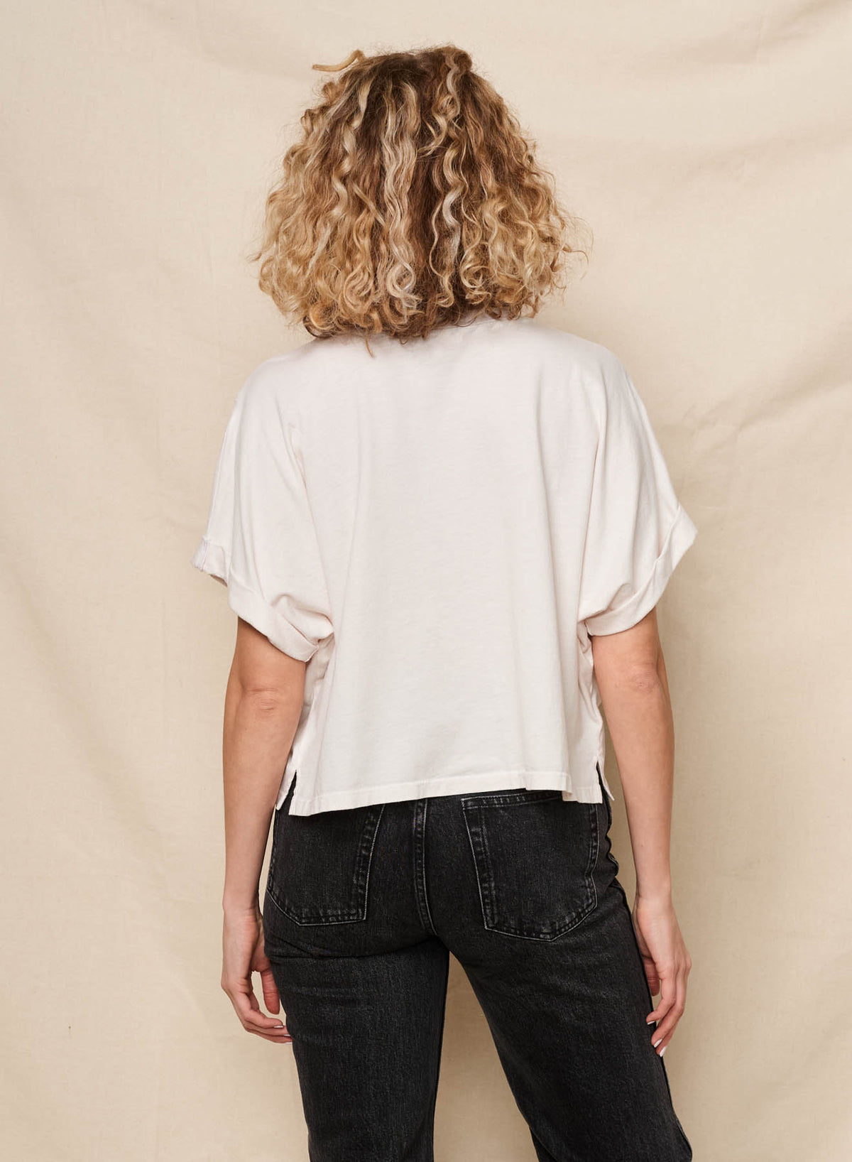 Sundry Pleated Dolman in Oyster