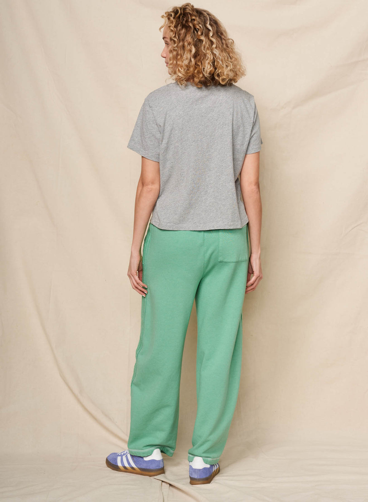 Sundry Le Soiree Short Sleeve Boxy Crew Tee in Heather Grey