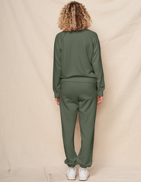 Sundry Raglan Sweatshirt in Signature Green