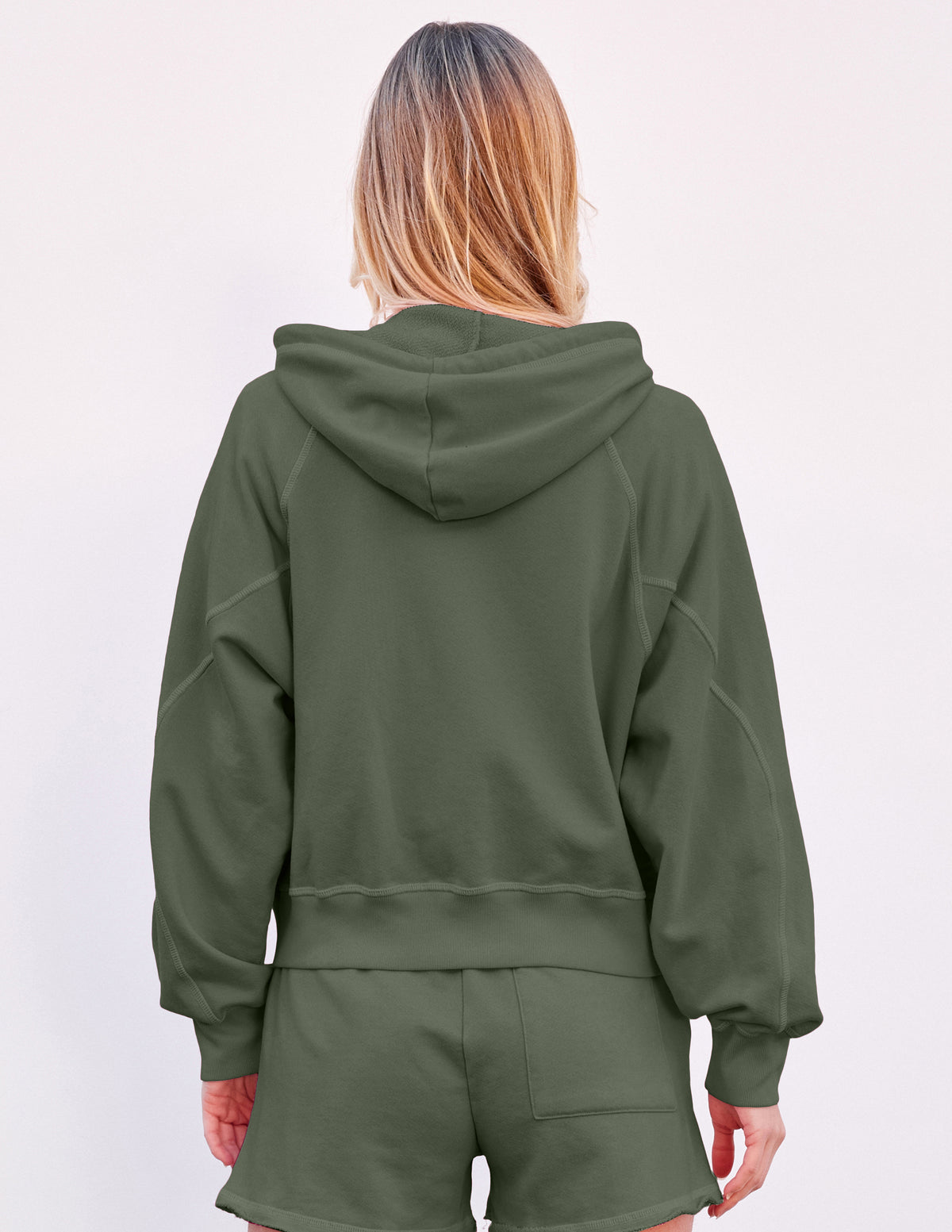 Sundry Horizon Zip Hoodie in Signature Green