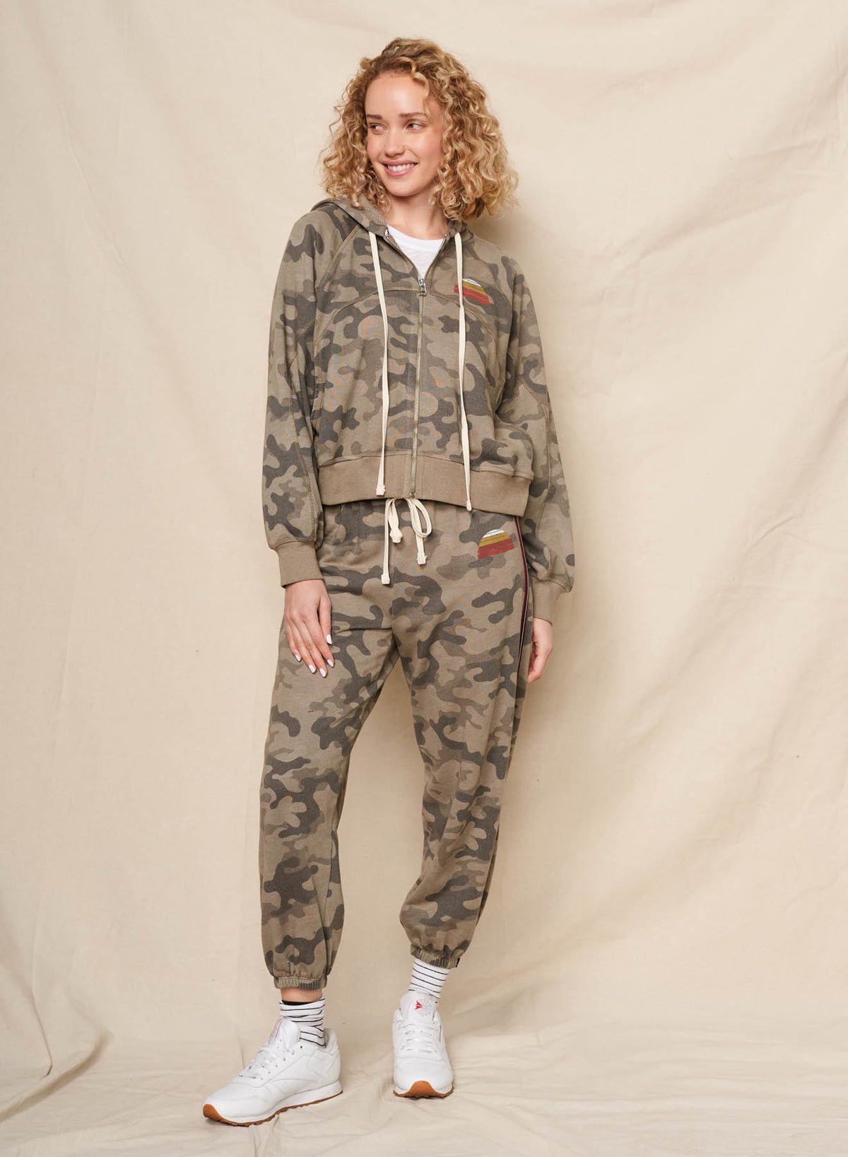 Sundry Golden Hour Horizon Hoodie &amp; Golden Hour Sweatpant in Fern