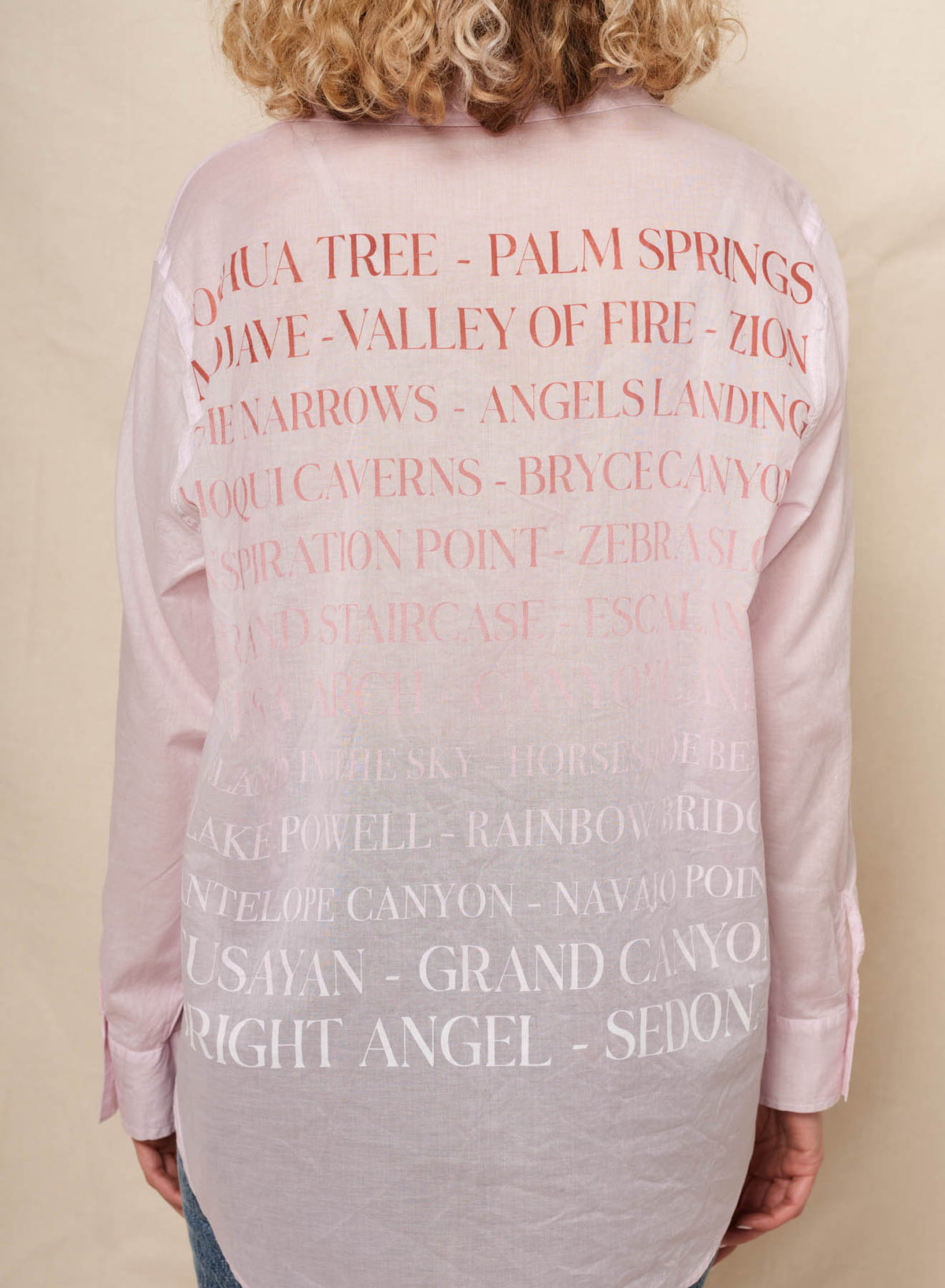 Sundry Desert Oversized Destinations Shirt in Ballerina Pink