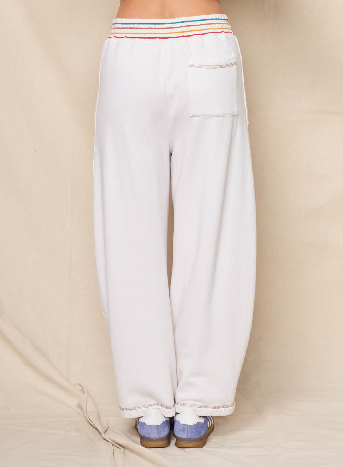 Sundry Raw Seamed Pant in Oyster