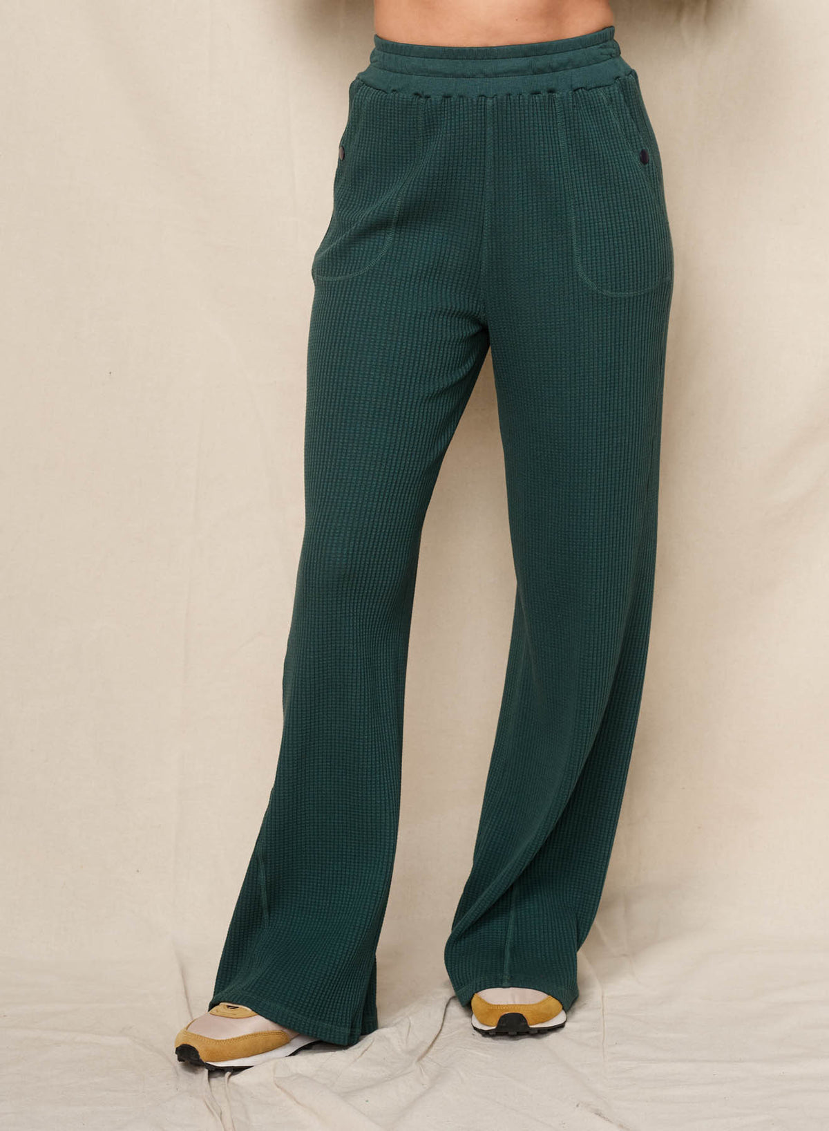 Sundry Horizon Zip Hoodie &amp; Flare Lounge Pant in Rainforest