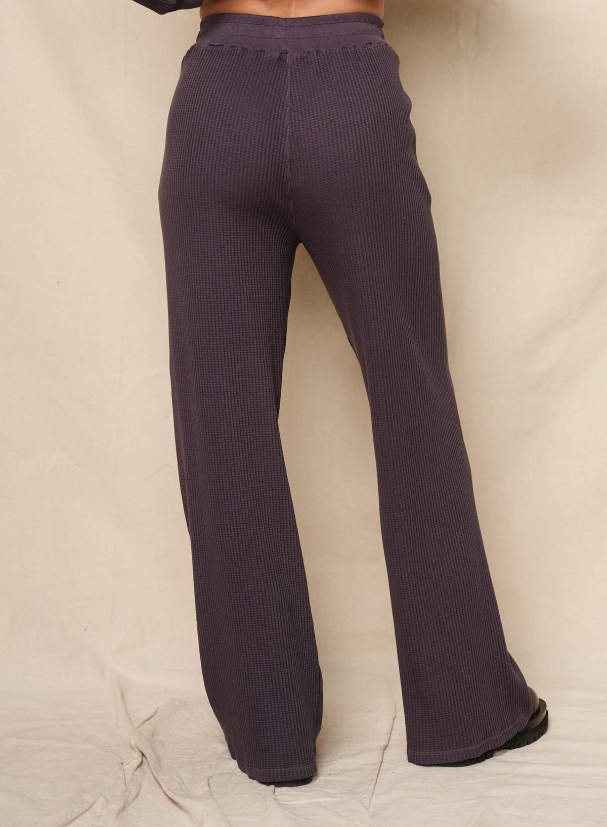 Sundry Flare Lounge Pant in Washed Black