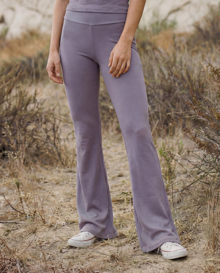 Sundry Flare Lounge Pant in Navy Haze