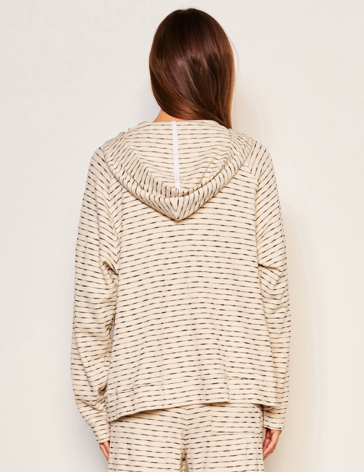 Sundry Pullover Hoodie in Oyster-back view