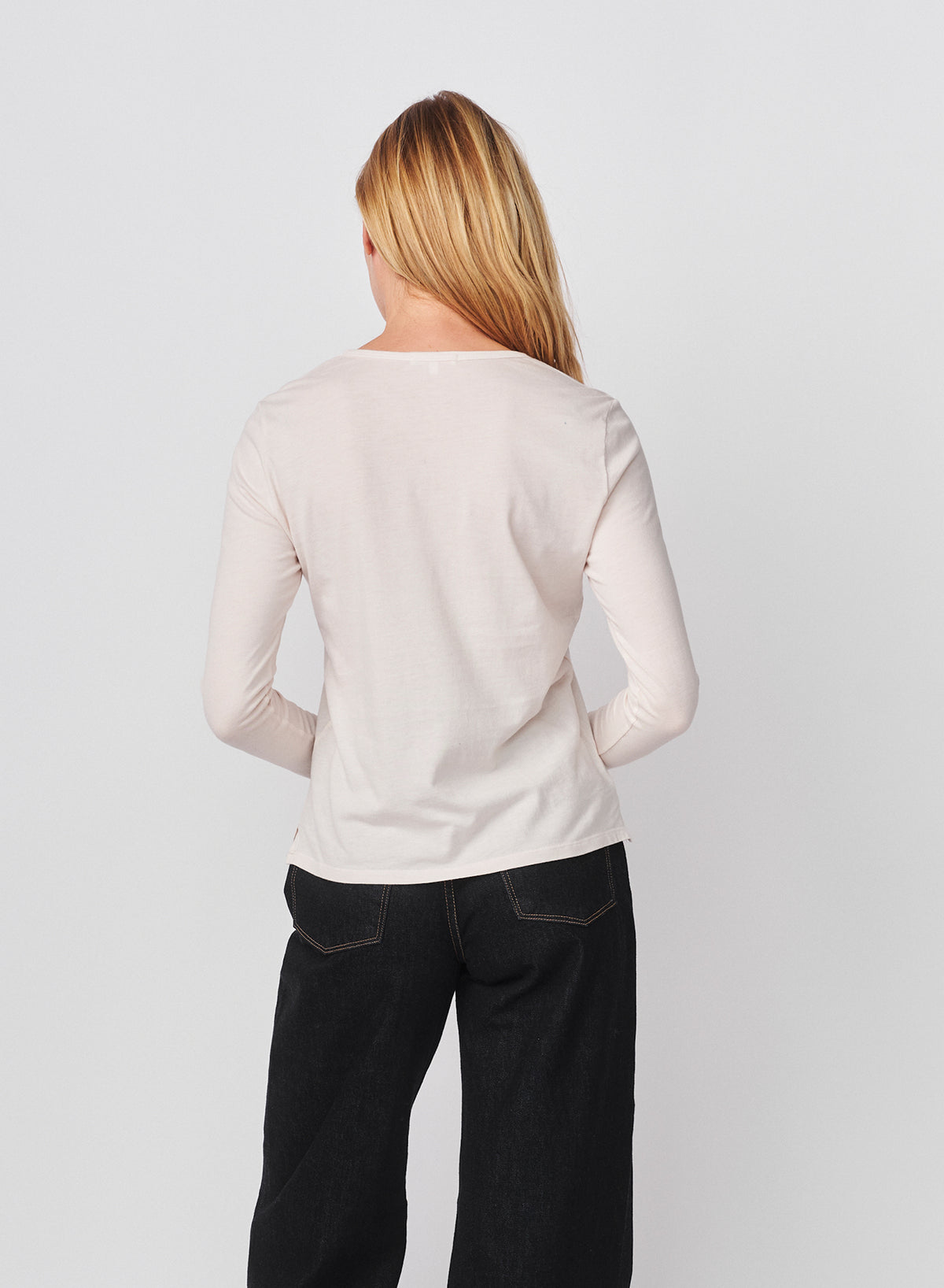Sundry Social Club Long Sleeve Crew in Oyster