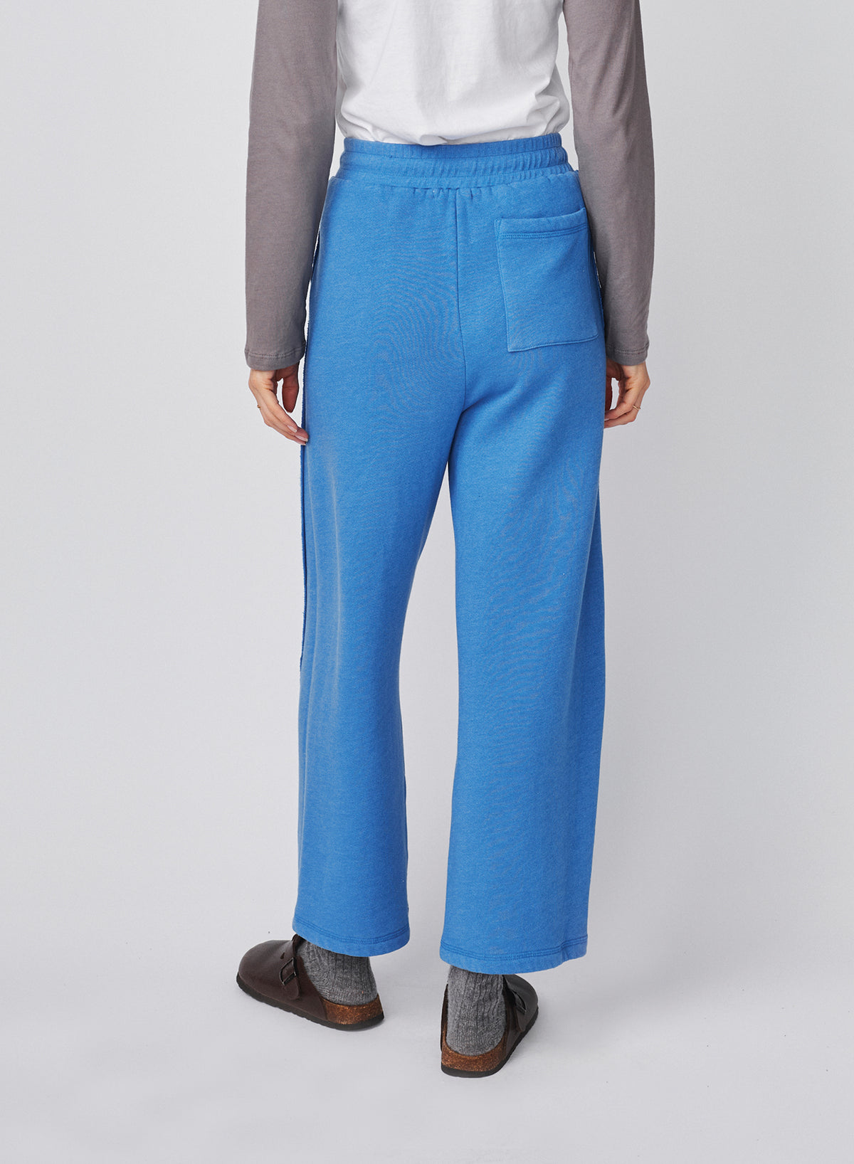 Sundry Raw Seamed Pant in Blue Ice