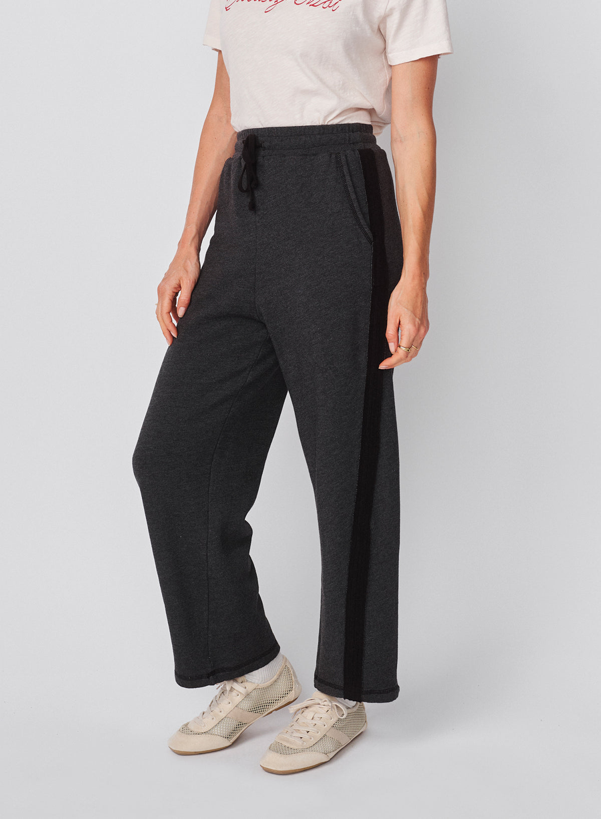 Sundry Raw Seamed Pant in Washed Black