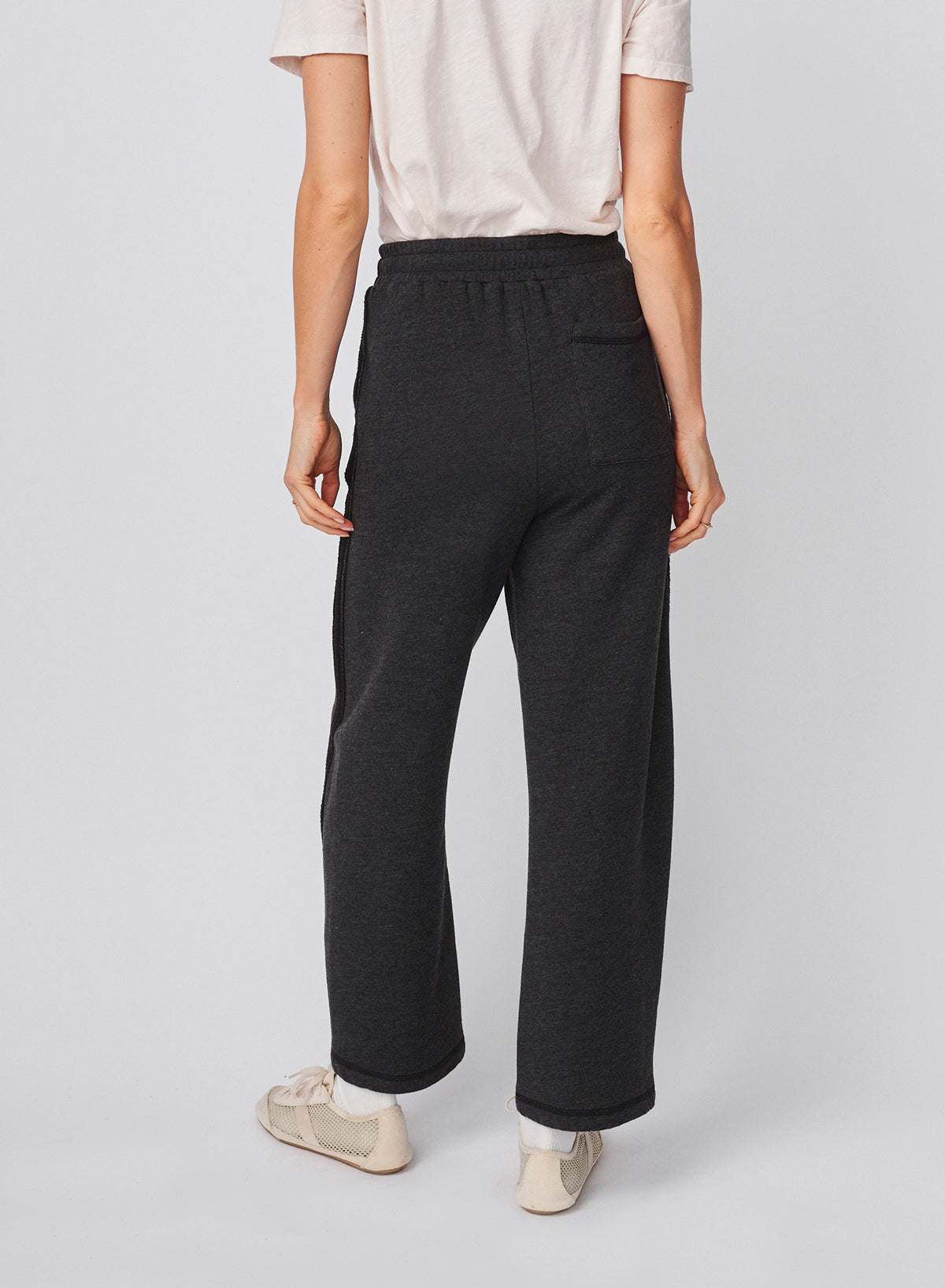 Sundry Raw Seamed Pant in Washed Black