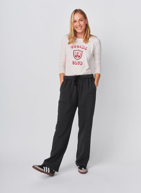 Sundry Straight Pant in Washed Black