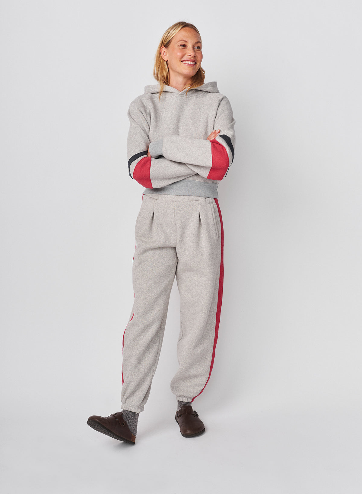 Sundry Academy Trouser Sweatpant in Heather Grey