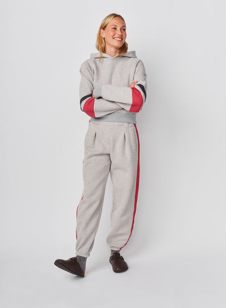 Sundry Academy Trouser Sweatpant in Heather Grey