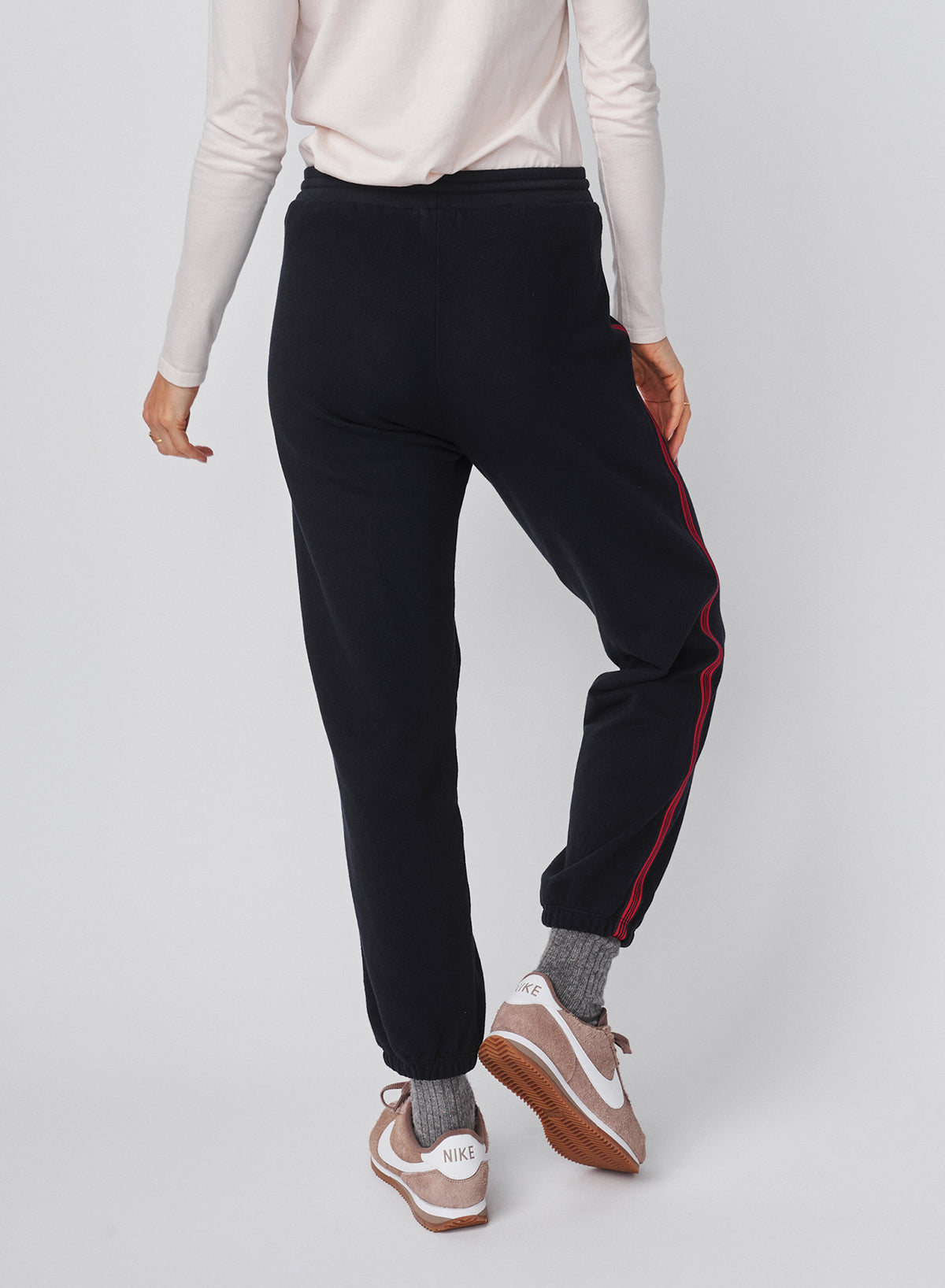 Sundry Sweatpant with Side Stripe in Deep Navy