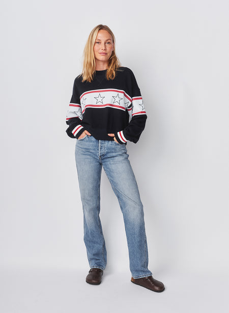 Sundry Stars Oversized Popover in Deep Navy