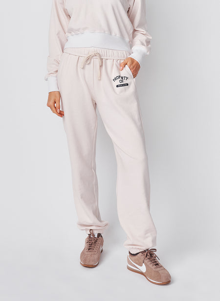 Sundry French Academy Athletic Sweatpant in Oyster