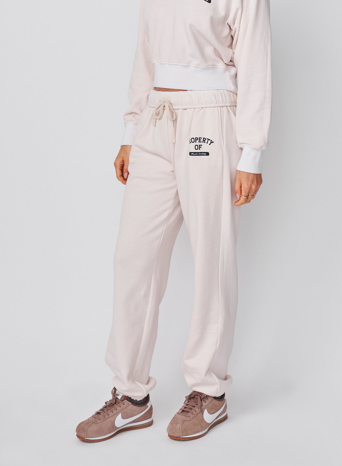 Sundry French Academy Athletic Sweatpant in Oyster