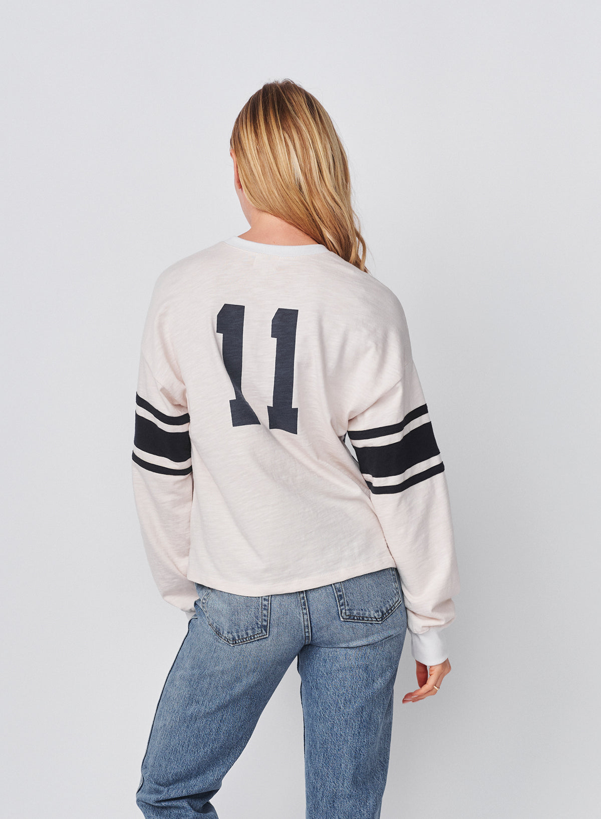 Sundry Heavy Rugby Jersey Henley in Oyster