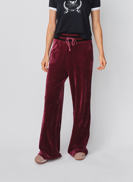 Sundry Track Pant in Mulled Wine
