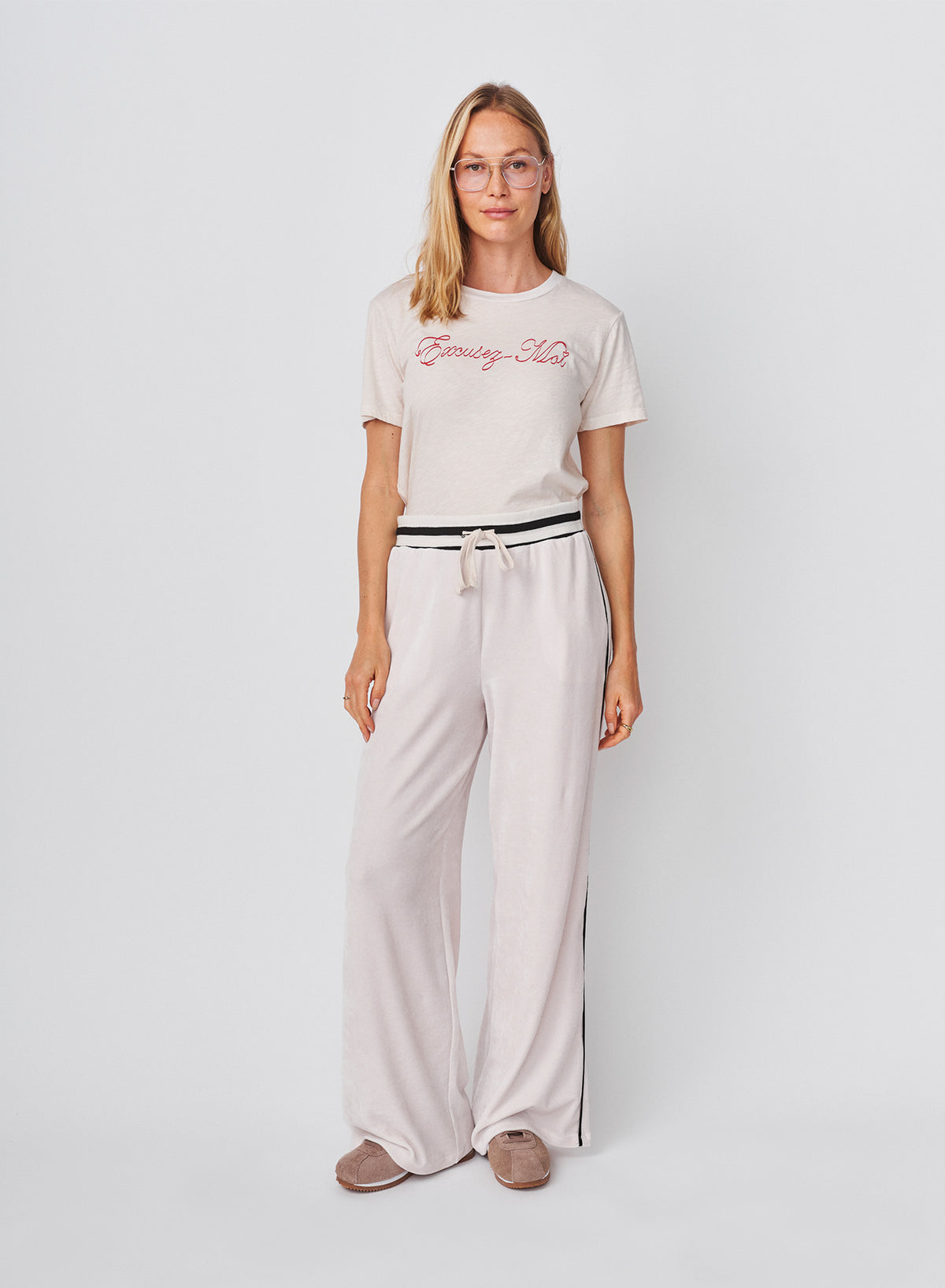 Sundry Track Pant in Oyster